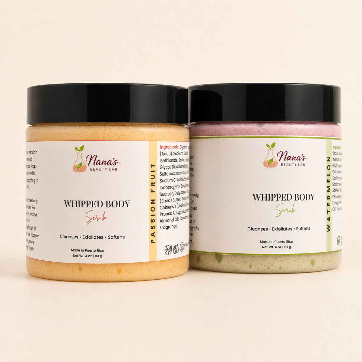 Whipped Sugar Scrub (4oz) (exfoliante)